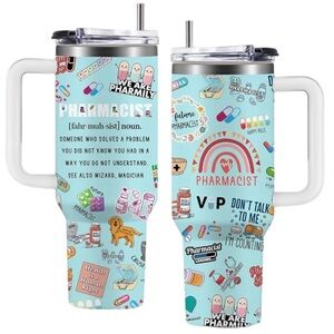 Pharmacist Tumbler 40 Oz Pharmacist Gift Insulated Water Mug Gift Appreciation